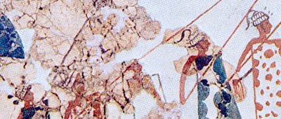 Минойская фреска из Акротири около 1600 г. до н. э.