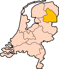 Poziția regiunii Provincie Drenthe