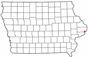 Location of Low Moor, Iowa