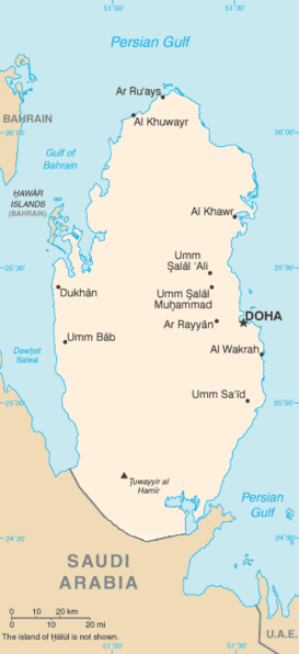 Мапа Катару