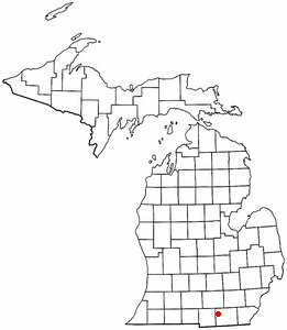 Location of Manitou Beach-Devils Lake, Michigan