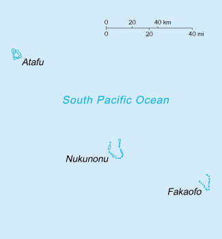 Tokelau térképe