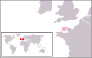 Położenie Guernsey