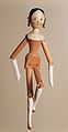 Image 15A peg wooden doll from Val Gardena, 1850 (from List of wooden toys)