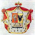 The Obolensky – Repnin coat of arms is composed of the emblems of Kiev và Chernigov.