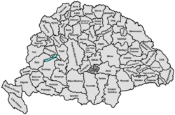 Csanád vármegye térképe