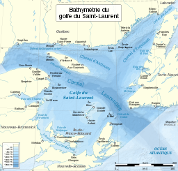 Bathymetry of the Gulf of St. Lawrence