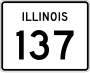 Illinois Route 137 marker
