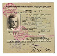 German ID issued to a worker who was posted to the Malkinia train station near Treblinka.jpg