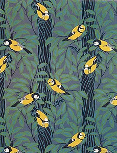 Design cu păsări din Les Ateliers de Martine de Paul Iribe (1918)