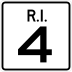 Route 4 marker