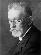 Paul Ehrlich, (1854–1915), known for his discovery of the first antibiotic, arsphenamine. One of the founders of immunology.