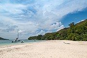Beach on Curieuse island, Seychelles