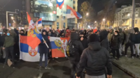 Протест подршке косовским Србима у Београду 12. децембра 2022.