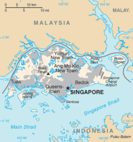 Singapore - Mappa