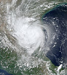 Erika after landfall on Mexico