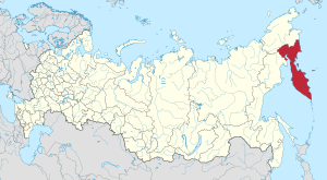 Камчатский край на карте