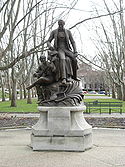 Stephen Foster (sculpture), 1900, on Schenley Plaza in the Oakland neighborhood of Pittsburgh, Pennsylvania.