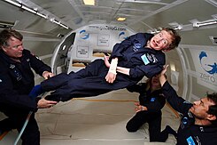 Physicist Stephen Hawking in Zero Gravity NASA.jpg