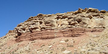 Estratos del Triásico en Utah.