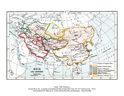 Улус Шибана Білої Орди: історичні кордони на карті