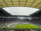 Wembley Stadium before the match