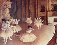 Pintura de ballet de Edgar Degas.