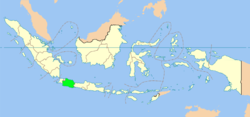 Lokasi Jawa Barat di Indonesia