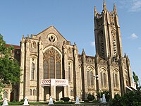 The Gothic Revival style Medak Cathedral is one of the largest churches in Asia.[162]