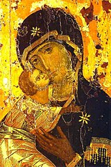 Our Lady of Vladimir, a Byzantine representation of the Theotokos