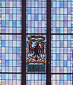 Tirol által adományozott modern ablak az 1950-es évekből