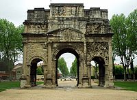 Arc de triomphe d'Orange, najstarejši ohranjen trojni rimski slavolok, Orange, Francija