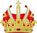Holy Roman Empire Modern design (with an arch and mitre) Often considered as the generic design of the imperial crowns