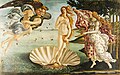 Image 10Sandro Botticelli, The Birth of Venus (c. 1486). Tempera on canvas. 172.5 cm × 278.9 cm (67.9 in × 109.6 in). Uffizi, Florence. (from Culture of Italy)