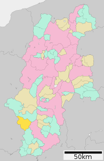 南木曽町位置図