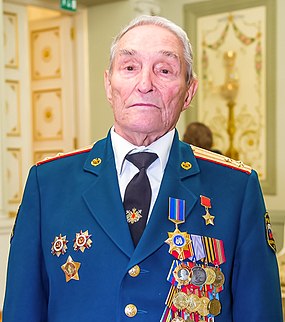 Борис Кузнецов в день своего 90-летнего юбилея, 2015 год