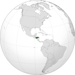 Location of Honduras