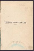 Versos en dialecto gallego, 1878. PDF.