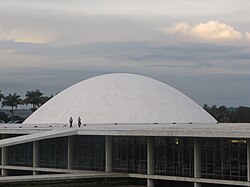 Exterior view of the Senate chamber.