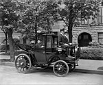 Senator George P. Wetmore of Rhode Island in a Krieger electric automobile.jpg