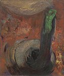 Green Death; by Odilon Redon; c.1905; oil on canvas; 54.9 x 46.3 cm; Museum of Modern Art[222]