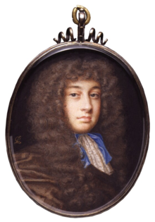 Oval portrait of William Wycherley