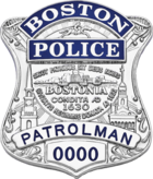 Badge of Boston Police Department