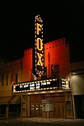 The Fox Tucson Theater at night.