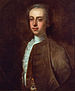 An oil painting of a head and shoulders portrait of Thomas Hutchinson.