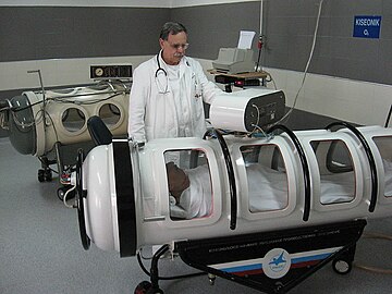 Cameră hiperbarică pentru oxigenoterapie