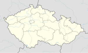 Крумловський замок. Карта розташування: Чехія