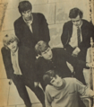 The Yardbirds with a depressed looking Jeff Beck, 1965.
