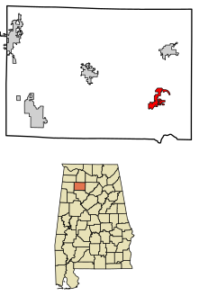 Winston County Alabama Incorporated and Unincorporated areas Arley Highlighted 0102500.svg