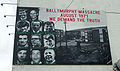 A mural in Belfast depicting the Ballymurphy Massacre